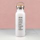 Simple Message White Drink Bottle