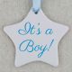 It's A Boy Star Ornament