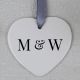 Personalised Initials Heart Ornament