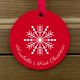 Circular Christmas Snowflake Ornament