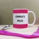 Personalised Pretty Pink Stripes Mug