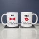 Personalised Ceramic Mugs - Mr & Mrs
