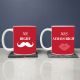Personalised Ceramic Mugs - Mr. and Mrs. Right