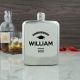 Personalised graduation hip flask engraved with a name and year