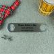 Personalised bottle opener made from stainless steel