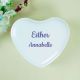 Simplicity Personalised White Heart Jewellery Box