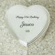 Personalised Occasion Heart Shaped Trinket Box