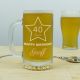 Birthday Glass Beer Mug 500ml