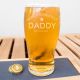 Daddy's Personalised Beer Glass