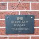 Keep Calm Groom Personalised Slate Sign