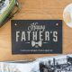 Happy Father's Day Bow Tie Personalised Slate Sign