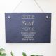 Home Sweet Home Personalised Slate Sign