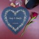 Decorative Personalised Heart Shaped Slate