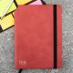 Monogram Red Personalised Notebook