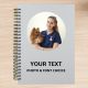 Personalised photo notebook with text