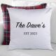 Two lined message personalised cushion