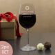 Star personalised engraved wine glass