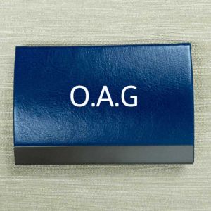 Personalised Initials Blue Card Holder