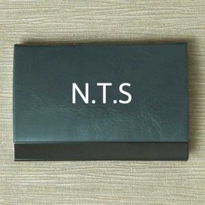 Personalised Initials Grey Card Holder