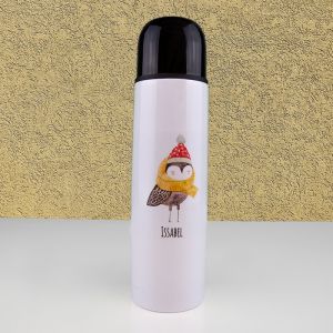 Winter Bird Vacuum Flask