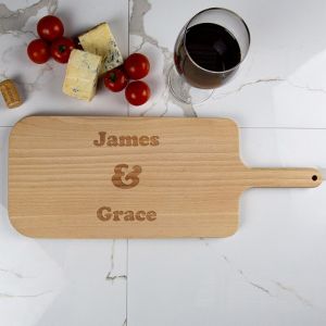Couples Personalised Wooden Serving Board