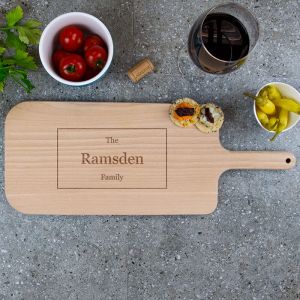 Personalised Family Wooden Cheese Board