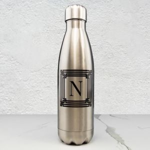 Monogram Art Deco Steel Drink Bottle