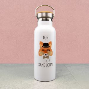 Fox Sake Personalised Drink Bottle