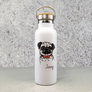 Pug Custom Drink Bottle