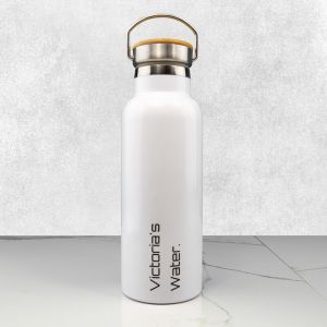 Two Lines White Drink Bottle