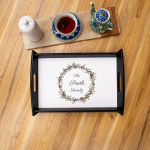 Christmas Wreath Serving Tray