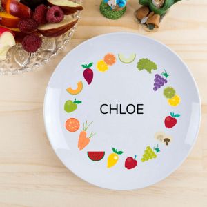 Fruit and Veggies Personalised Plate