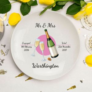 Mr & Mrs Personalised Plate