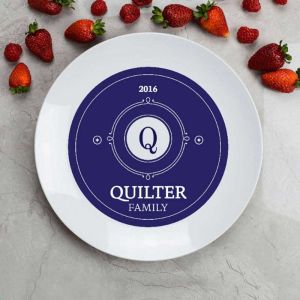 Personalised Family Commemorative Plate