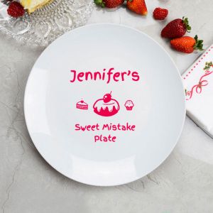 Sweet Mistake Personalised Plate