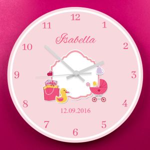 Baby Girl's Wall Clock