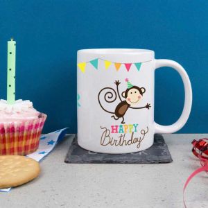 Cheeky Monkeys Personalised Birthday Mug