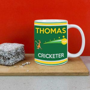 Personalised Ceramic Mug - The Cricketer