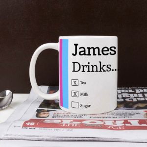 Personalised Ceramic Mug - Choose Your Drink
