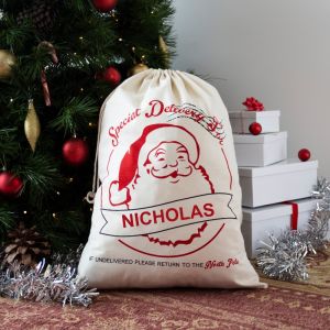 Santa Claus Personalised Christmas Sack