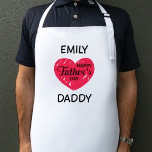 Heart Daddy Personalised Apron 