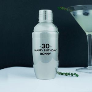 Happy Birthday Personalised Cocktail Shaker