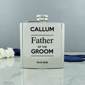 Personalised Wedding Conventional Hip Flask
