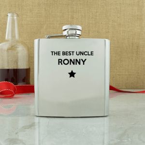 Personalised Title Conventional Hip Flask