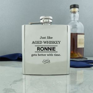 Aged Conventional Hip Flask