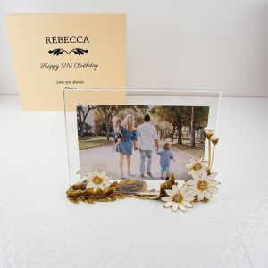 Personalised Photo Frame Message Daisy