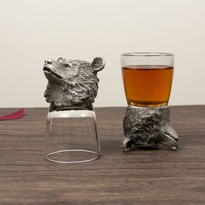Bear Personalised Shot Glass Set