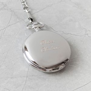 Traditional Engraved Silver Covered Pocket Watch