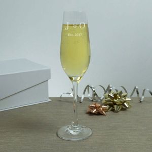 His And Hers Personalised Champagne Flutes