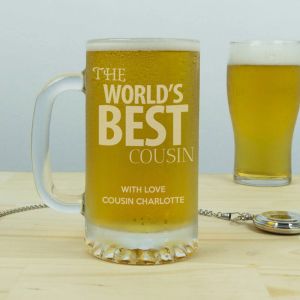 The World's Best Personalised Glass Tankard
